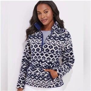 Women’s Vineyard Vines Sherpa Fair isle Popover NWT